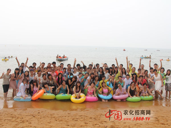 海灘集體合影