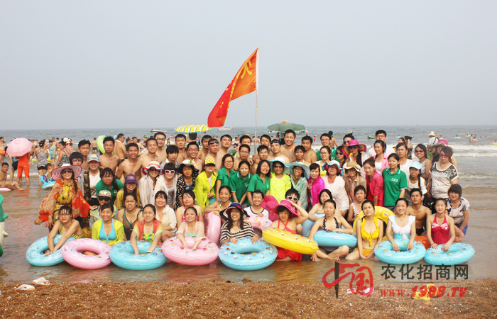 海邊集體照