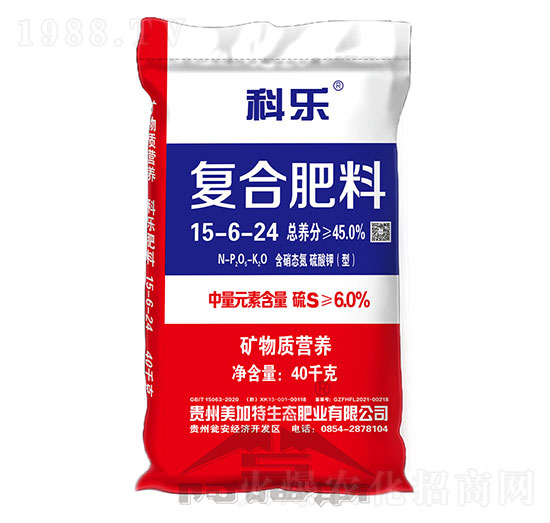 復(fù)合肥料15-6-24-科樂(lè)-阿姆斯