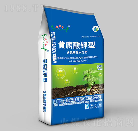 黃腐酸鉀型含氨基酸水溶肥-盛豐磷化工