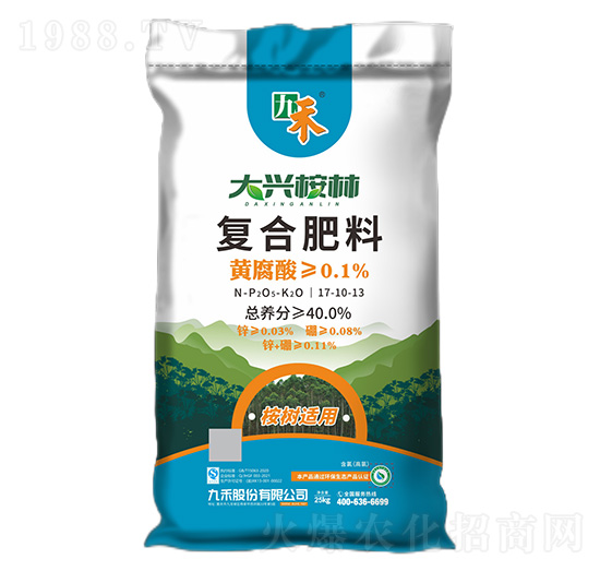 桉樹適用復(fù)合肥料17-10-13-大興桉林-九禾