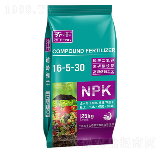 高塔熔融復(fù)合肥料16-5-30-齊豐農(nóng)業(yè)