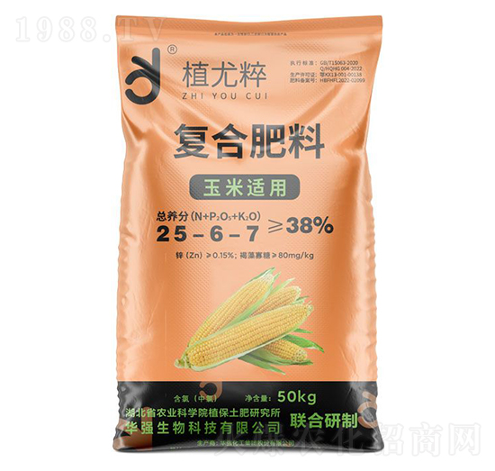 50kg玉米適用復(fù)合肥料25-6-7-植尤粹-華強(qiáng)化工集團(tuán)