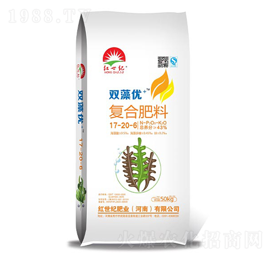 雙藻優(yōu)+復合肥料17-20-6-紅世紀