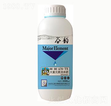 大量元素水溶肥00-00-670+TE-谷韻-谷之歌
